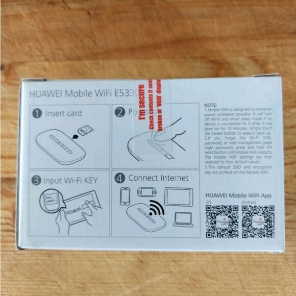 NIB Huawei E5577s-321 150 Mbps 4G LTE Mobile WiFi Hotspot No Data Included White - Picture 13 of 16